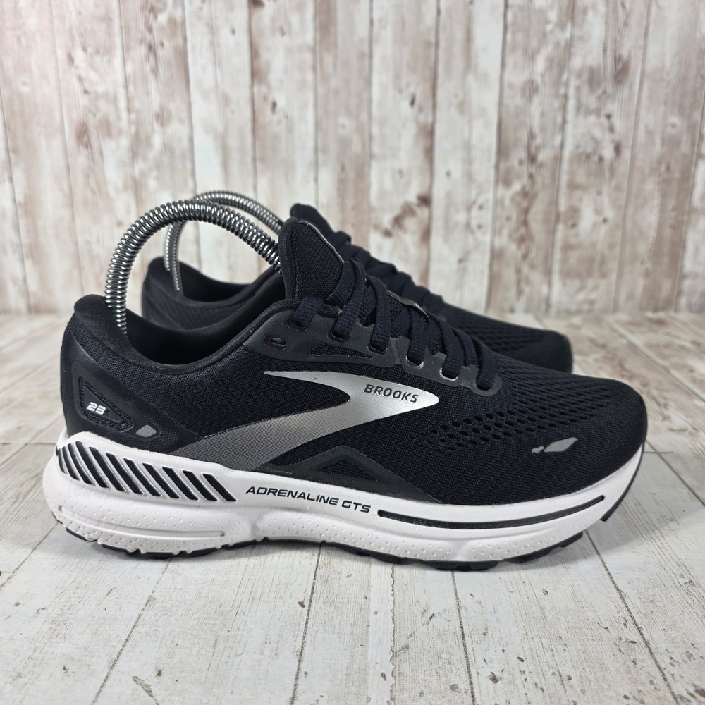 Brooks Adrenaline GTS 23 Womens Running Shoes Black White 1203811B004 Size 7